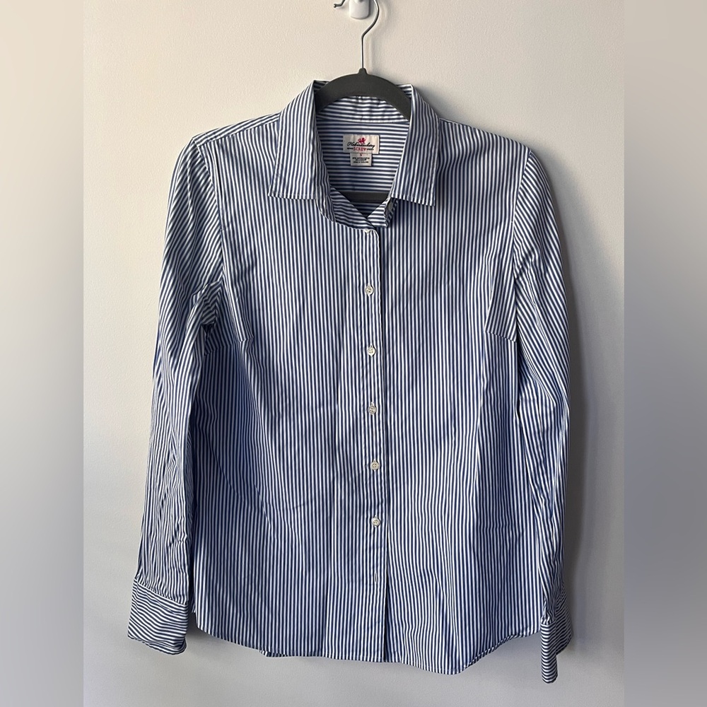 J Crew Blue Striped Women’s Cotton Shirt